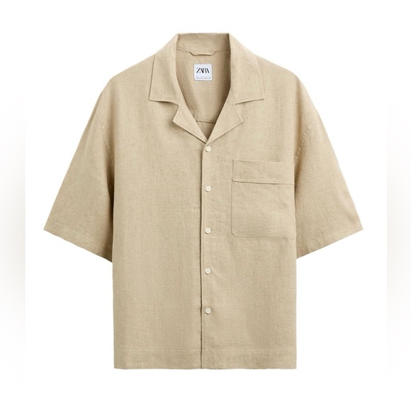 Zara Other - Zara Men's Casual Beige Button Down Shirt